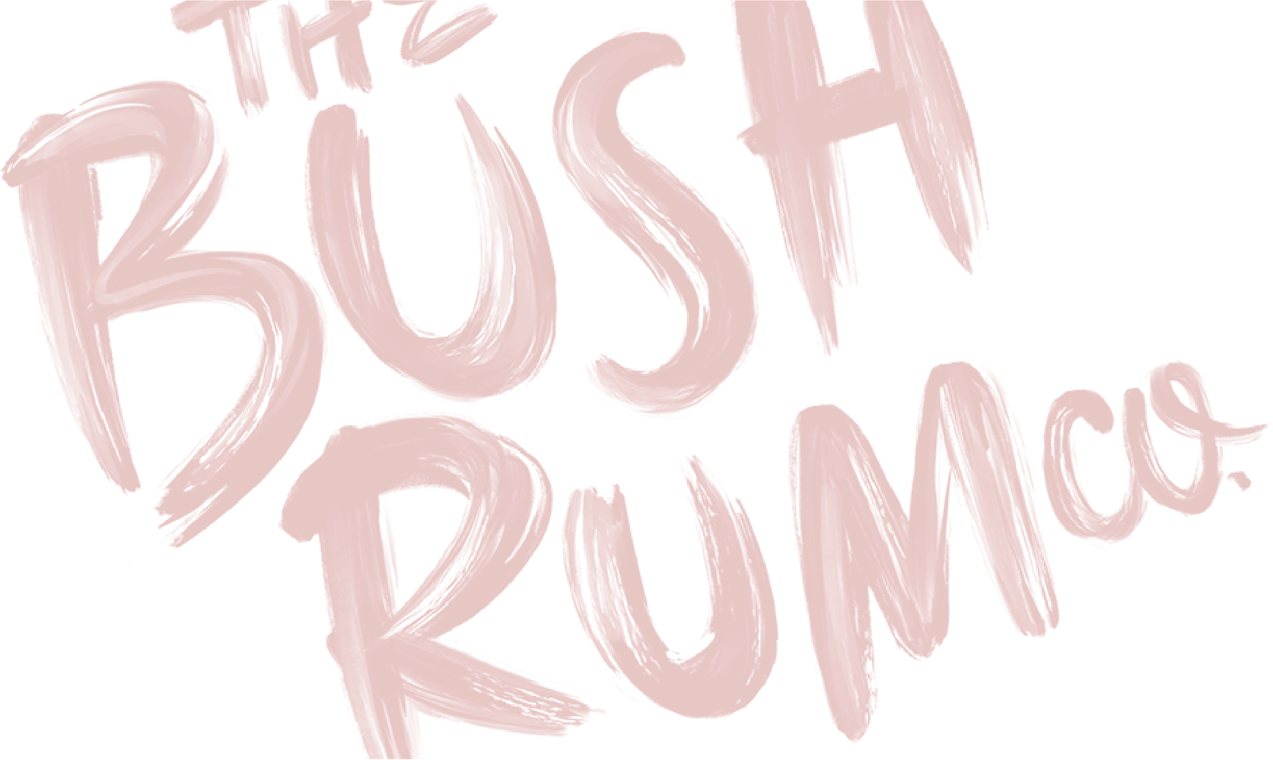 Bush Rum lettering background